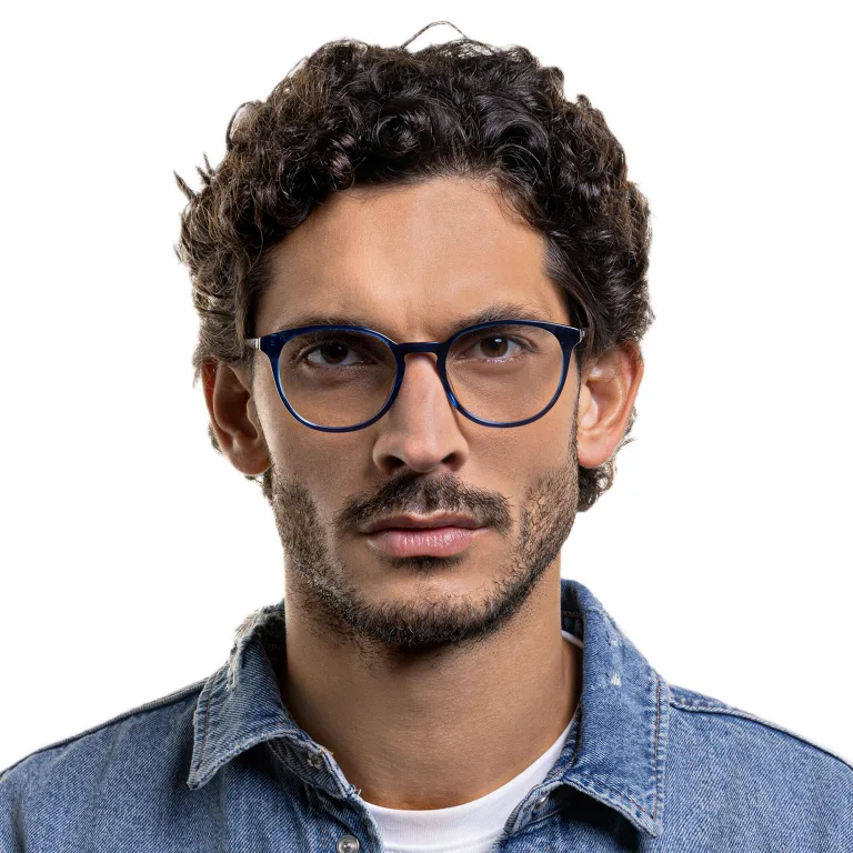 تسوق نظارات طبية دائرية EYE'M بلون أزرق أونلاين.