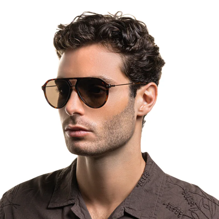 Shop EYE'M Aviator Sunglasses in Havana online.