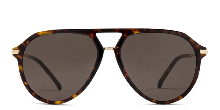 Shop EYE'M Aviator Sunglasses in Havana online.