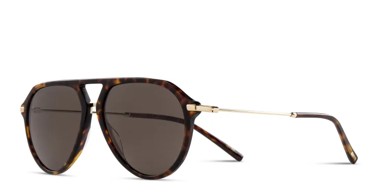 Shop EYE'M Aviator Sunglasses in Havana online.