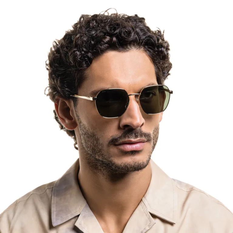تسوق نظارات شمسية غير منتظمة EYE'M بلون ذهبي أونلاين.