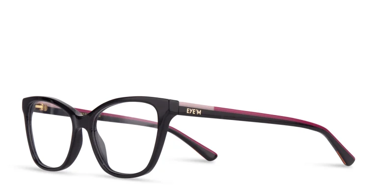 Shop EYE'M Cat-Eye Eyeglasses in Black online.