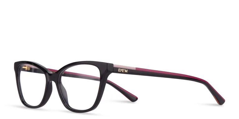 Shop EYE'M Cat-Eye Eyeglasses in Black online.