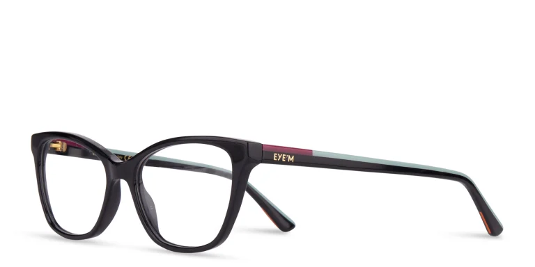 Shop EYE'M Cat-Eye Eyeglasses in Black online.