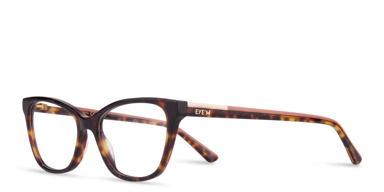 Shop EYE'M Cat-Eye Eyeglasses in Havana online.