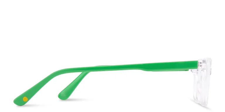 تسوق نظارات طبية مستطيلة للأطفال EYE'M بلون شفاف أونلاين.