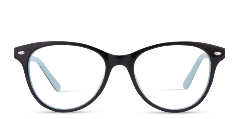 Shop EYE'M Kids Round Eyeglasses in Black online.