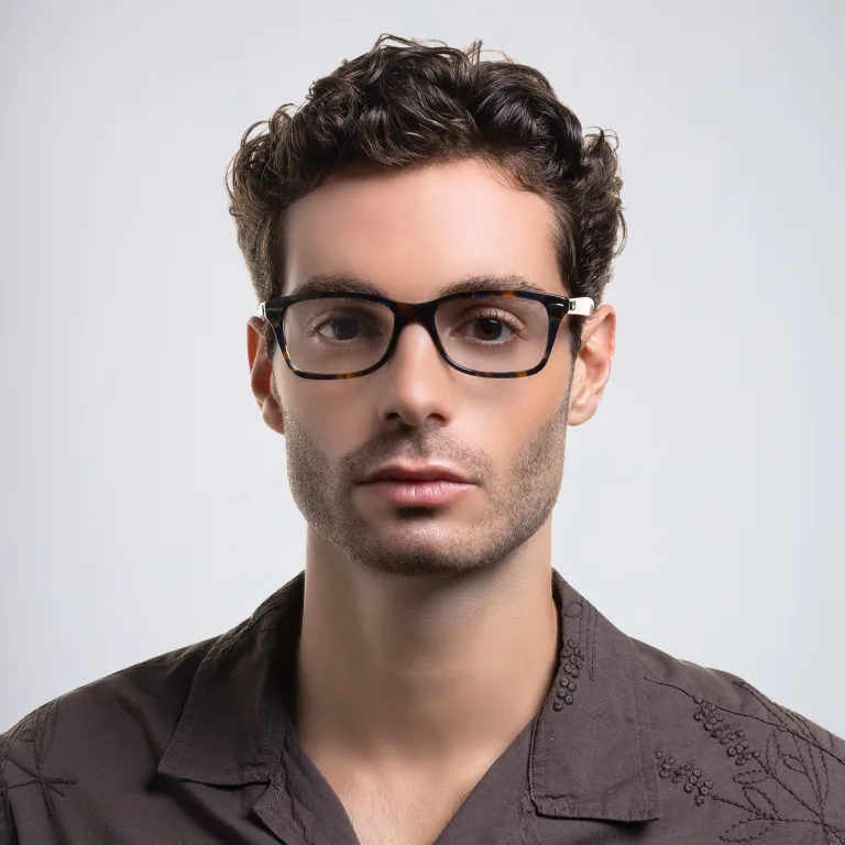 Shop Ray-Ban Unisex Square Eyeglasses in Yellow online.