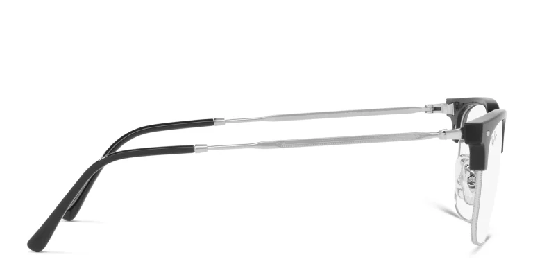 Shop Ray-Ban New Clubmaster Unisex Square Eyeglasses in Black online.