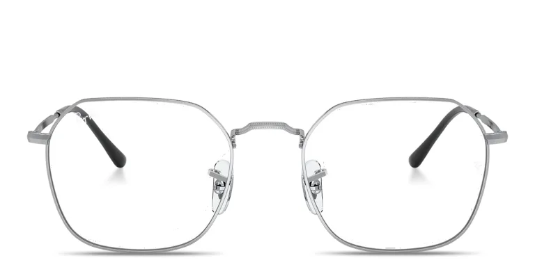 Shop Ray-Ban Jim Unisex Irregular Eyeglasses in Silver online.