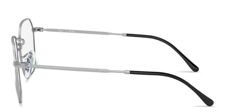 Shop Ray-Ban Jim Unisex Irregular Eyeglasses in Silver online.