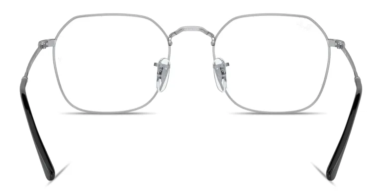 Shop Ray-Ban Jim Unisex Irregular Eyeglasses in Silver online.