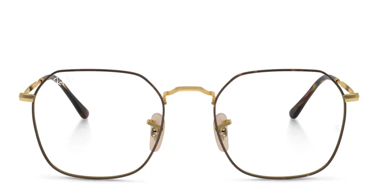 Shop Ray-Ban Jim Unisex Irregular Eyeglasses in Havana online.