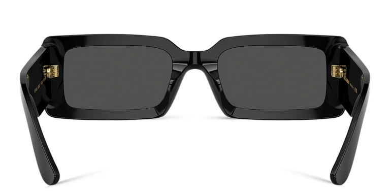 Shop Dolce & Gabbana Rectangle Sunglasses in Black online.