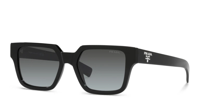 Shop PRADA Pillow Sunglasses in Black online.
