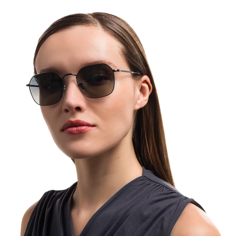 Shop Ray-Ban Jim Unisex Irregular Sunglasses in Black online.