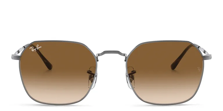 Shop Ray-Ban Jim Unisex Irregular Sunglasses in Gunmetal online.