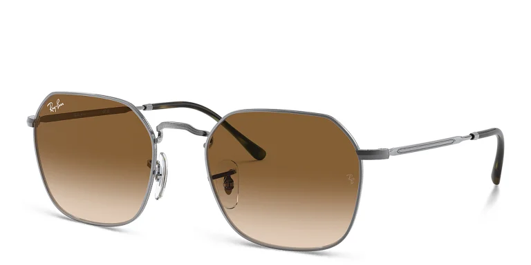 Shop Ray-Ban Jim Unisex Irregular Sunglasses in Gunmetal online.