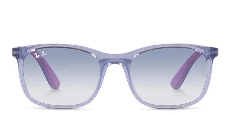 Shop Ray-Ban Junior Kids Square Sunglasses in Purple online.