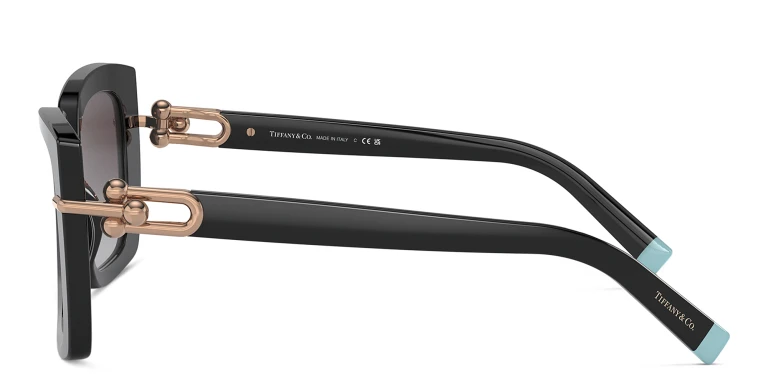 Shop TIFFANY HardWear Butterfly Sunglasses in Black online.