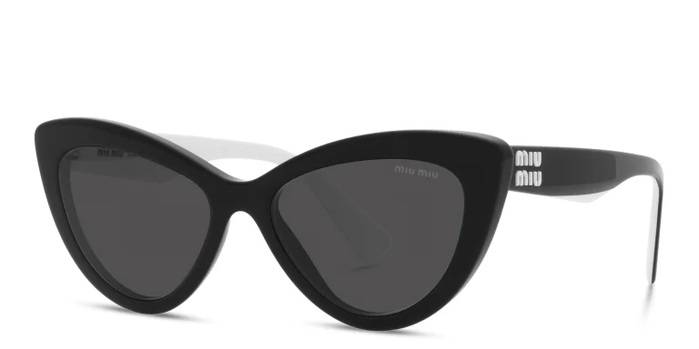 Shop MIU MIU Cat-Eye Sunglasses in Black online.