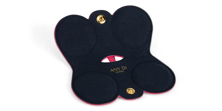 Shop ANY-DI Fuchsia Leather Glasses Case in Rose online.