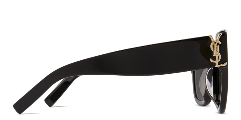 Shop SAINT LAURENT Cat-Eye Sunglasses in Black online.