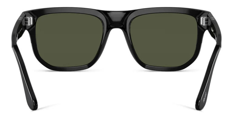 Shop PERSOL Unisex Square Sunglasses in Black online.