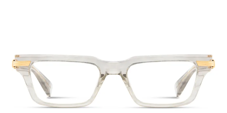 Shop BALMAIN Unisex Rectangle Eyeglasses in Clear online.
