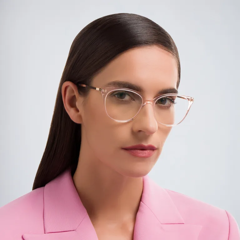 Shop MYKITA Lupa Cat-Eye Eyeglasses in Pink online.