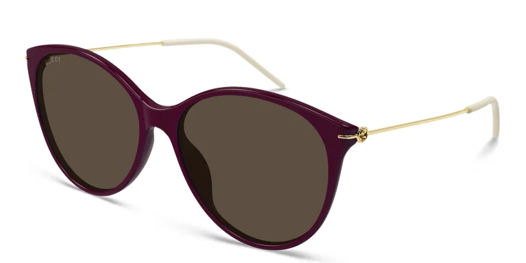 Shop GUCCI Cat-Eye Sunglasses in Red online.