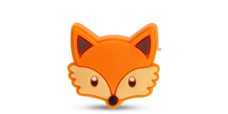 Shop BLINX Kids Rubber Fox Charm in Brown online.