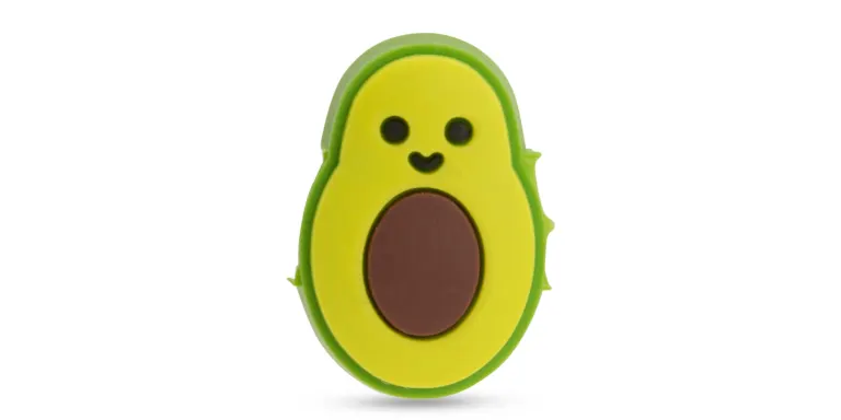 Shop BLINX Kids Rubber Avocado Charm in Yellow online.