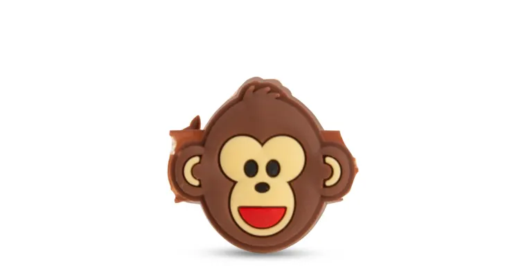 Shop BLINX Kids Rubber Monkey Charm in Brown online.
