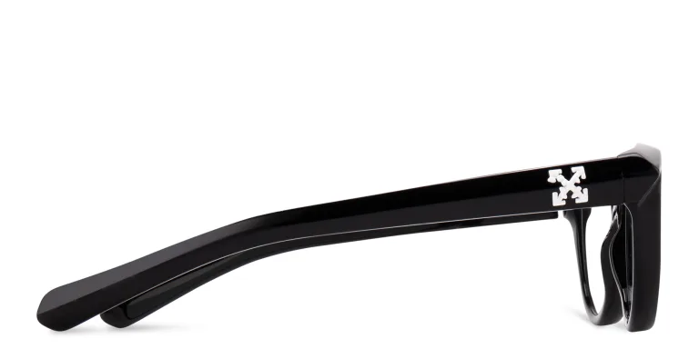 Shop OFF WHITE Style 26 Unisex Cat-Eye Eyeglasses in Black online.