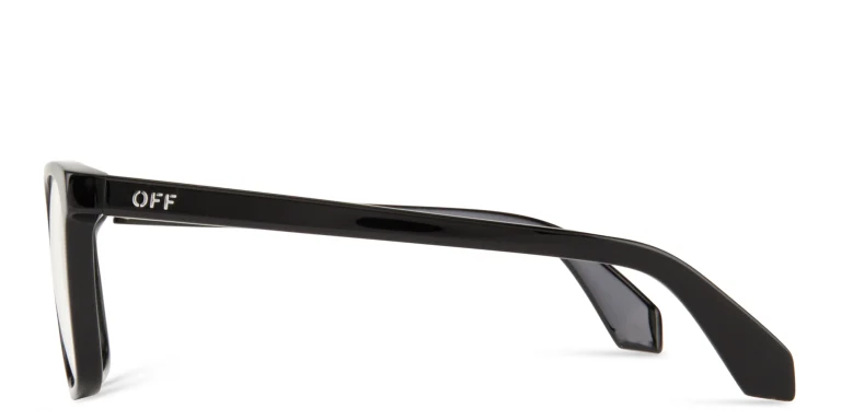 Shop OFF WHITE Style 38 Unisex Square Eyeglasses in Black online.