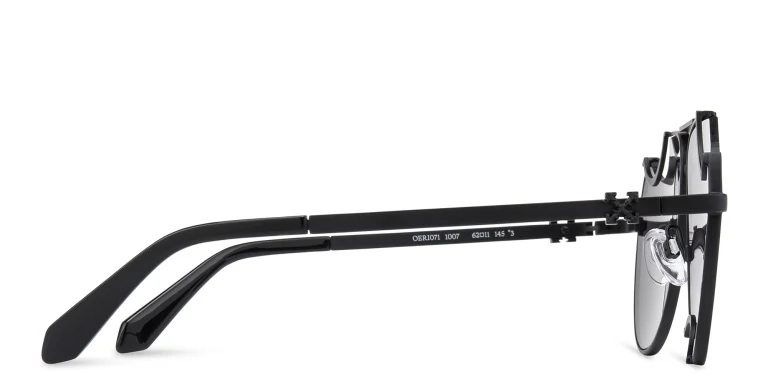 Shop OFF WHITE Dallas Unisex Aviator Sunglasses in Black online.