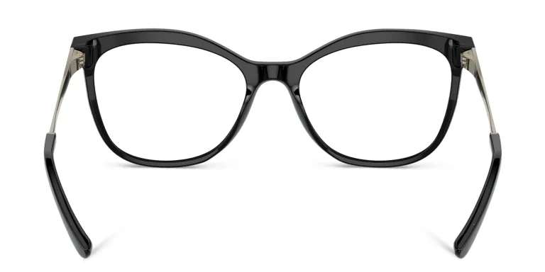 Shop BVLGARI Cat-Eye Eyeglasses in Black online.