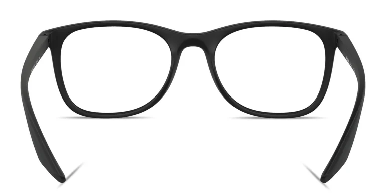 Shop Prada Linea Rossa Logo Signature Pillow Eyeglasses in Black online.