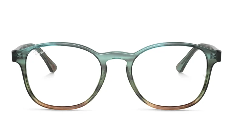 Shop Ray-Ban Unisex Panthos Eyeglasses in Blue online.