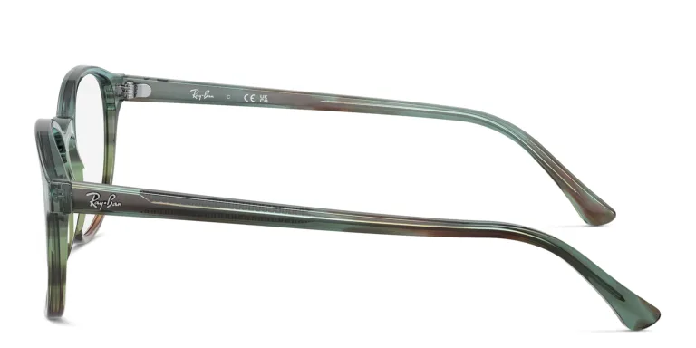 Shop Ray-Ban Unisex Panthos Eyeglasses in Blue online.