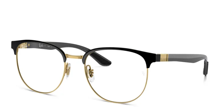 Shop Ray-Ban Unisex Irregular Eyeglasses in Black online.