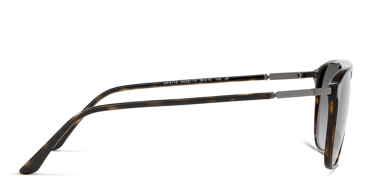Shop GIORGIO ARMANI Pilot Sunglasses in Havana online.