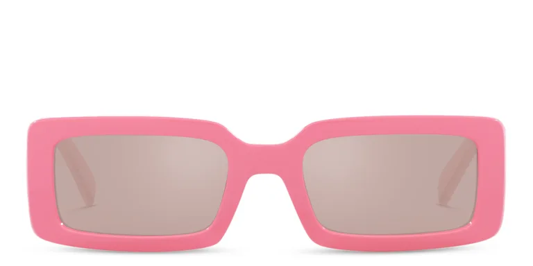 Shop Dolce & Gabbana Rectangle Sunglasses in Pink online.