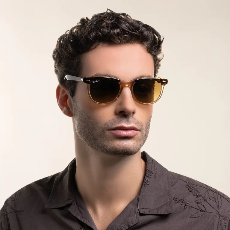 Shop Ray-Ban Unisex Pillow Sunglasses in Brown online.