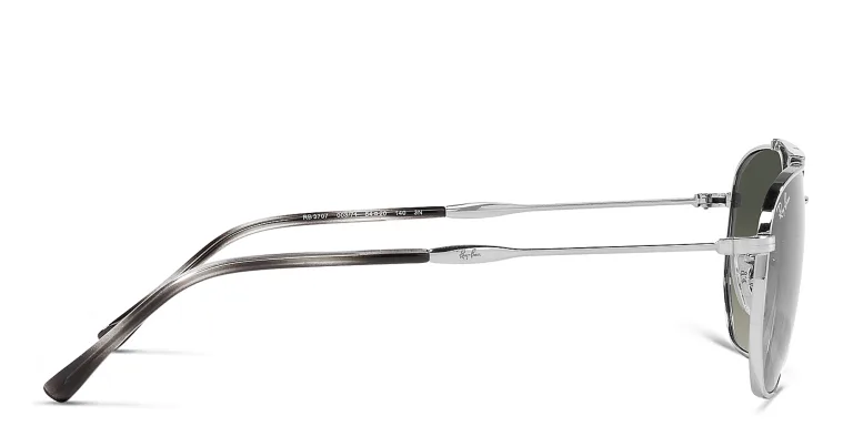 Shop Ray-Ban Unisex Irregular Sunglasses in Silver online.