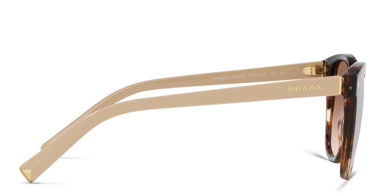 Shop PRADA Square Sunglasses in Tortoise online.