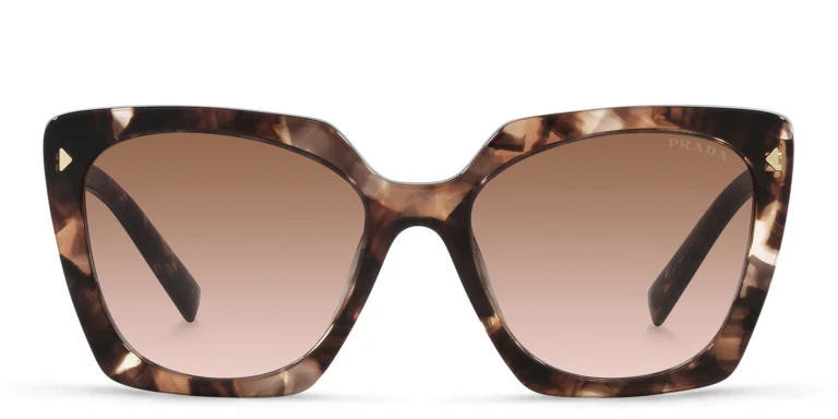 Shop PRADA Square Sunglasses in Tortoise online.