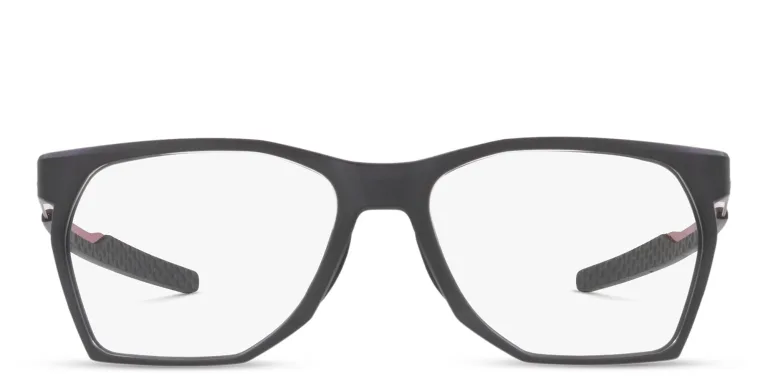 Shop Oakley Wide Rectangle Eyeglasses in Grey online.