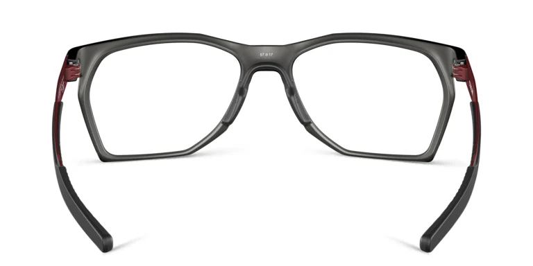 Shop Oakley Wide Rectangle Eyeglasses in Grey online.